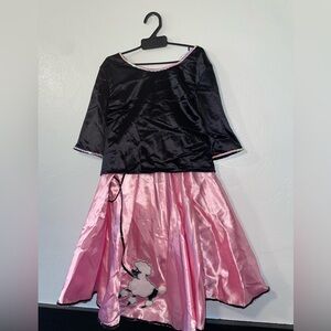 girls poodle skirt 50’s halloween costume